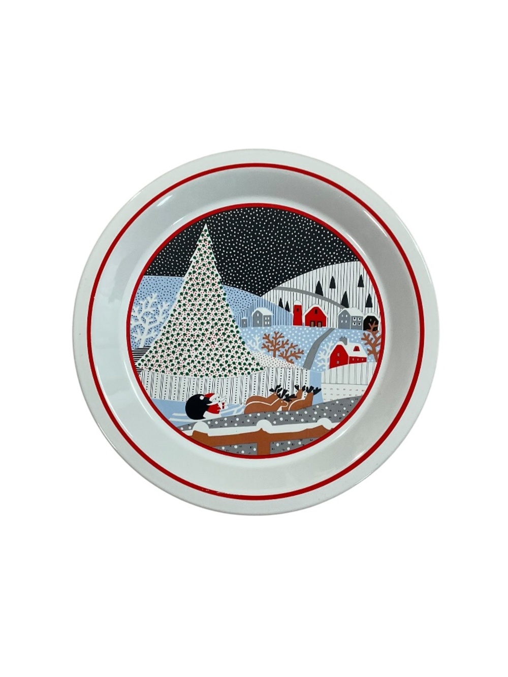 Epoch Twas the Night Before Christmas 11.5” Chop Plate Christmas Platter 8100